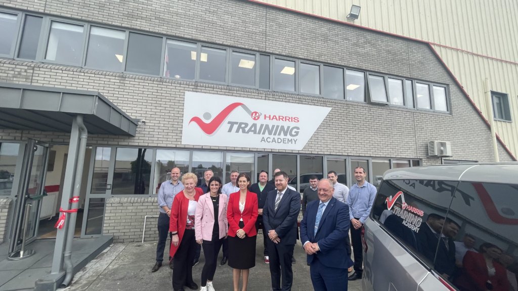 Harris Group training academy official opening with Hildegarde Naughton