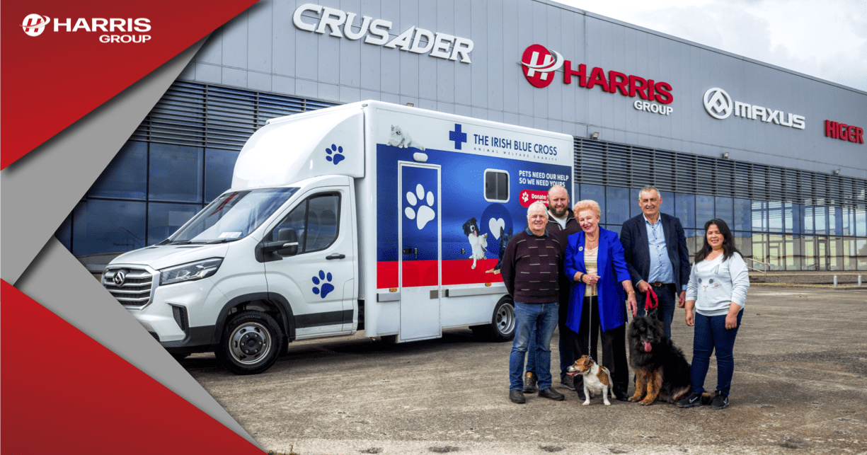 Harris Group donate a Maxus Deliver9 to the Irish Blue Cross